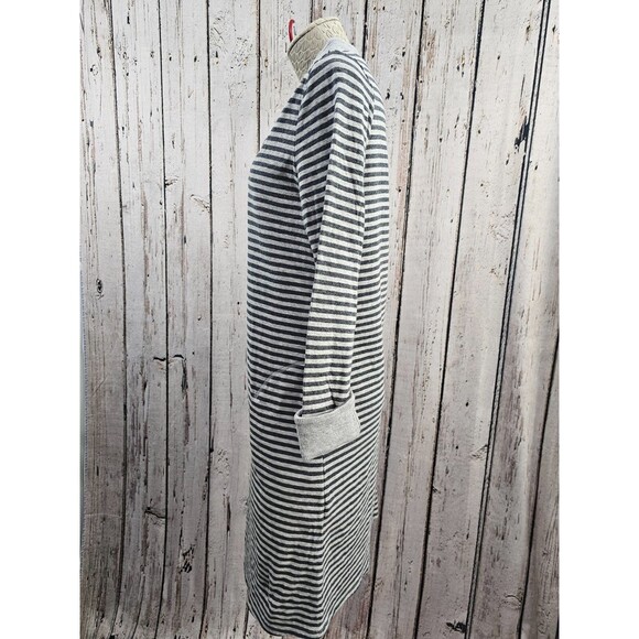 SOFT SURROUNDINGS Women's Medium Striped Chill Time Casual Sweatshirt Dress - Picture 6 of 9
